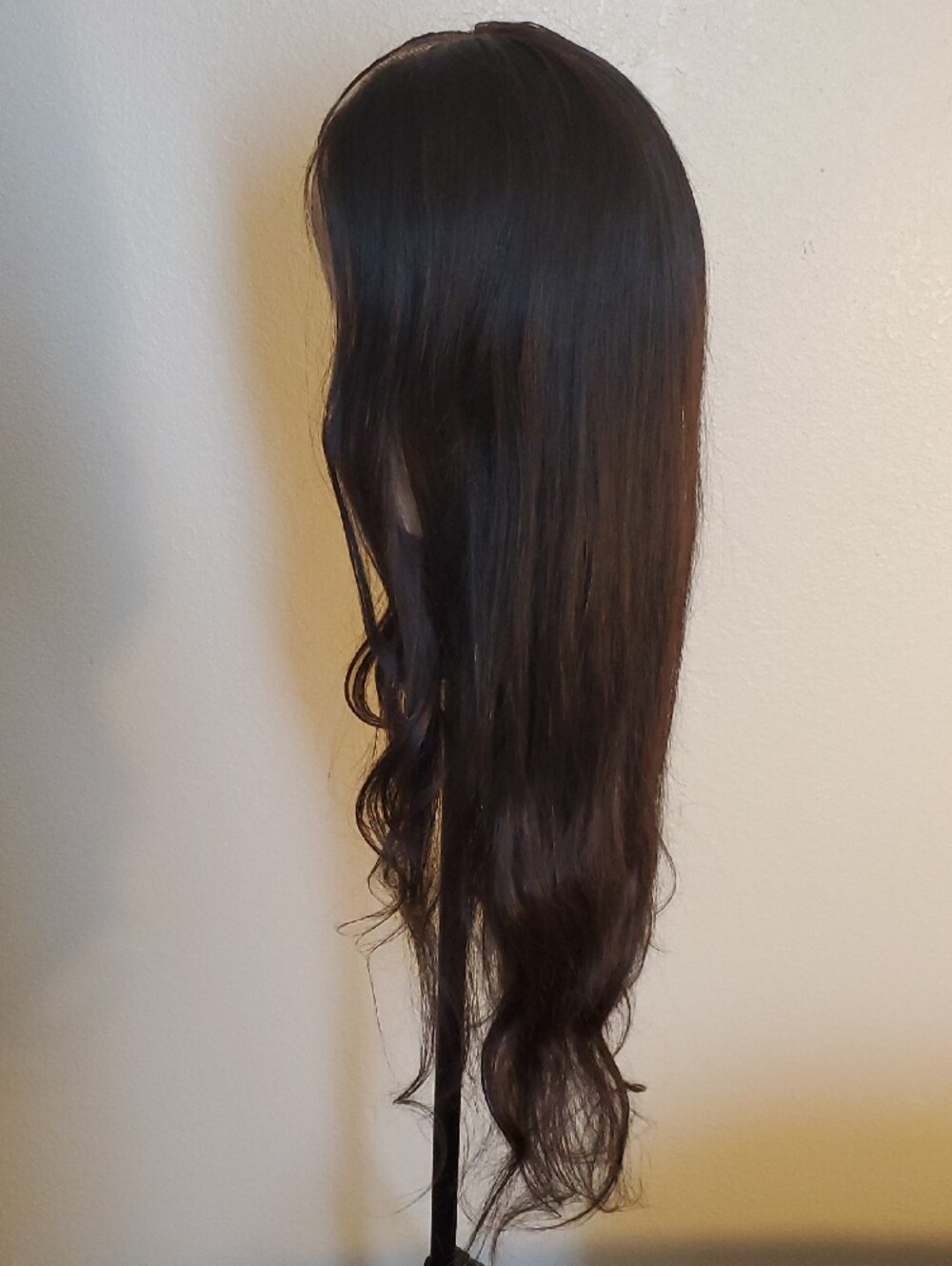 Virgin Human Hair V-Part Wig with Hair Topper - Picture 5 of 15